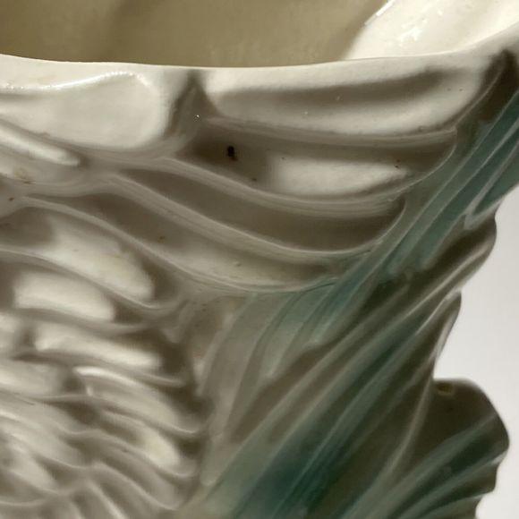 VTG Stuart McCulloch California Ceramics Swan White Flamingo Vase Figurine MCM - Picture 6 of 16